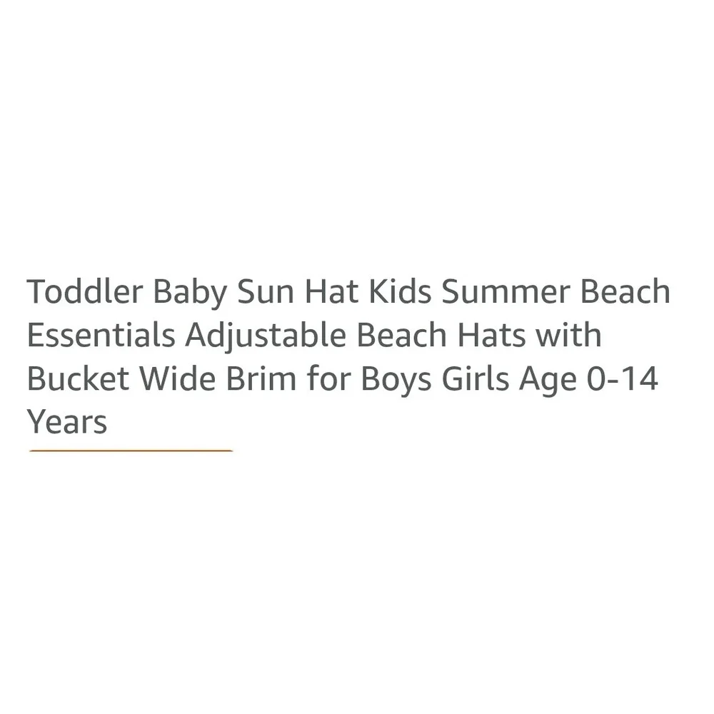 Kids Sun Hat UPF 50+ Adjustable Wide Brim Beach Neck Flap Olive Gray Size M 2-5Y